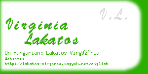virginia lakatos business card